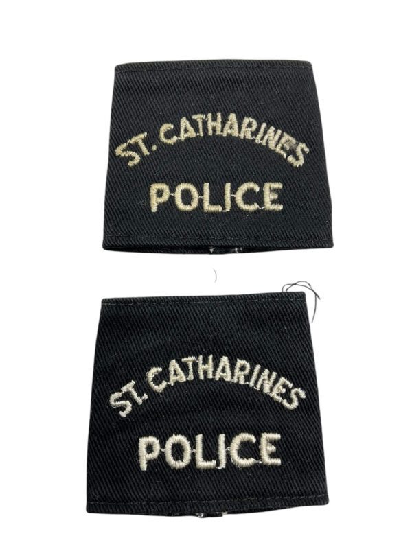 Canadian St. Catharines Ontario Slip-Ons Police Patches