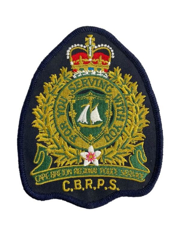 Canadian Cape Breton Nova Scotia Regional Police Service Blue Border Patch