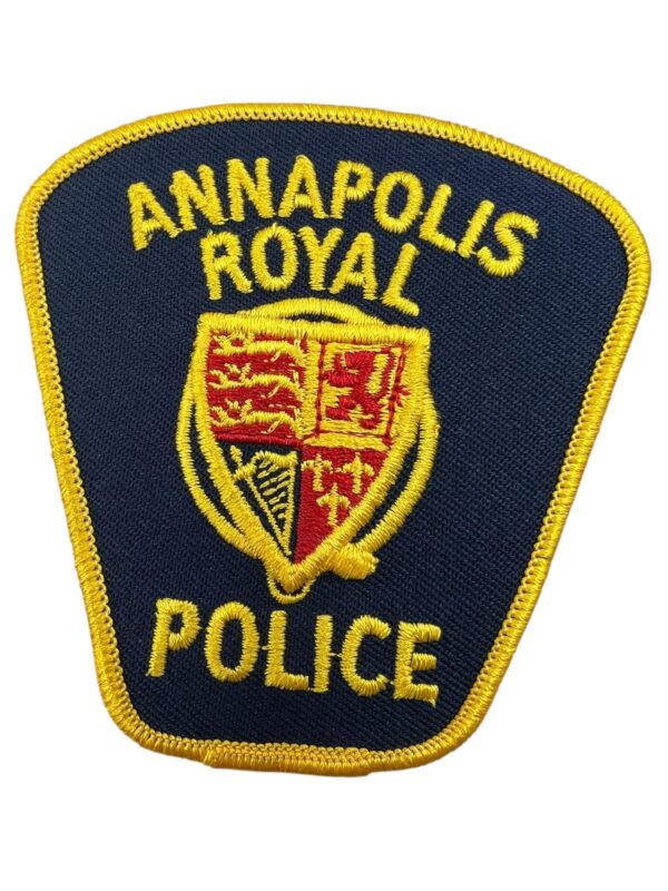 Canadian Annapolis Royal Nova Scotia Yellow Border Police Patch