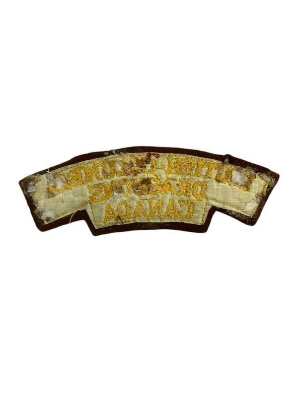 WW2 Canadian British Columbia Dragoons Shoulder Title Single British Made - Image 2