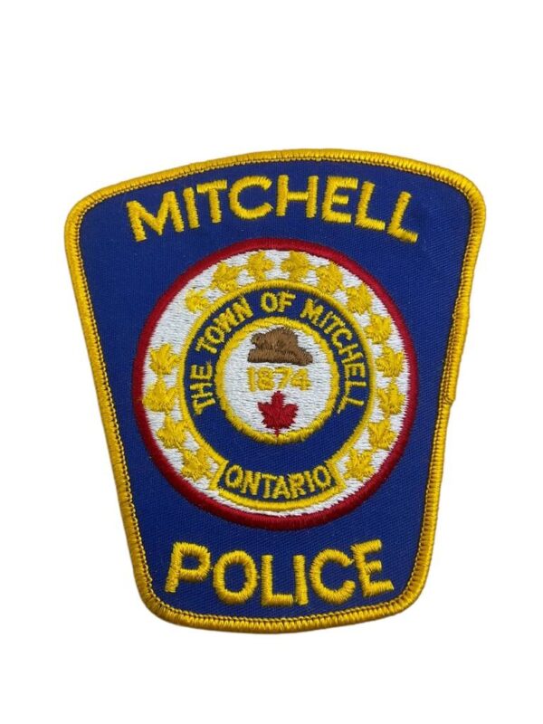 Canadian Mitchell Ontario Yellow Border Police Patch