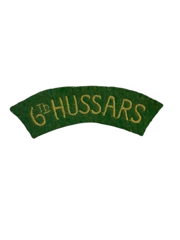 WW2 Canadian 6th Hussars Shoulder Title Single