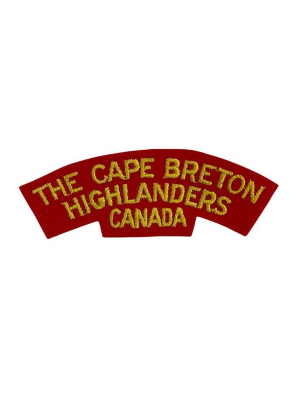 WW2 Canadian The Cape Breton Highlanders Shoulder Title Single British Made