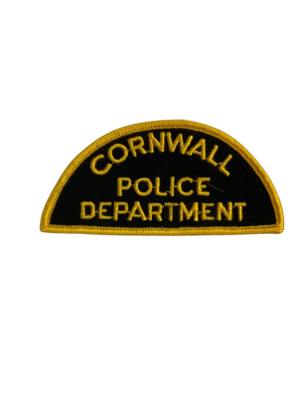 Canadian Cornwall Ontario Yellow Border Police Patch