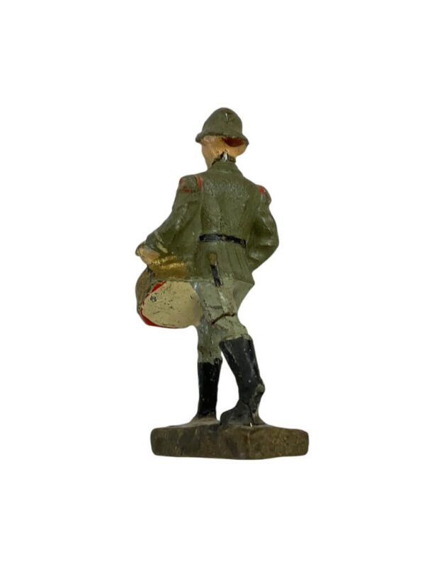 WW2 German Army Heer Bandsman Drummer Lineol Toy Soldier