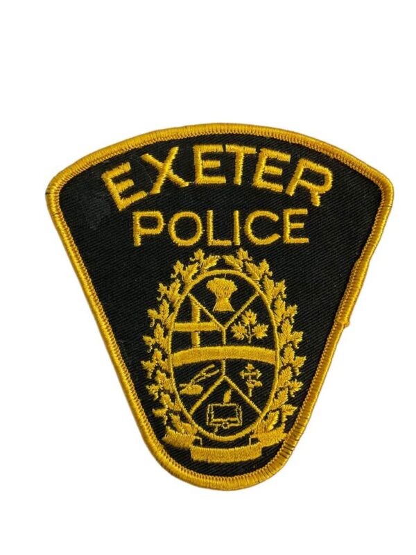 Canadian Exeter Ontario Yellow Border Police Patch