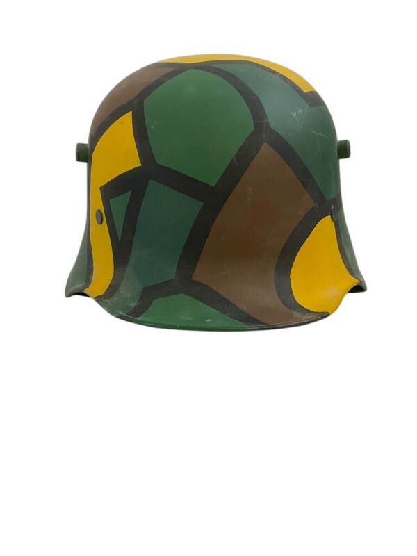 WW1 Imperial German Camouflaged M18 Helmet Copy Reproduction - Image 4