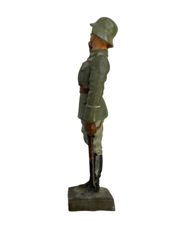 WW2 German Army Heer Officer Saluting Lineol Toy Soldier - Image 3