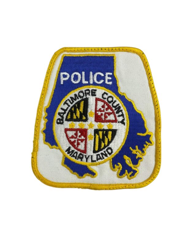 US Baltimore County Maryland Yellow Border Police Patch