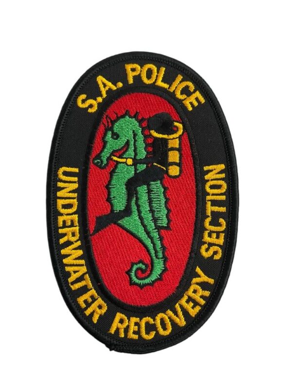 South Australian Underwater Recovery Section Black Border Police Patch