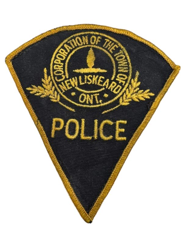 Canadian New Liskeard Ontario Yellow Border Police Patch