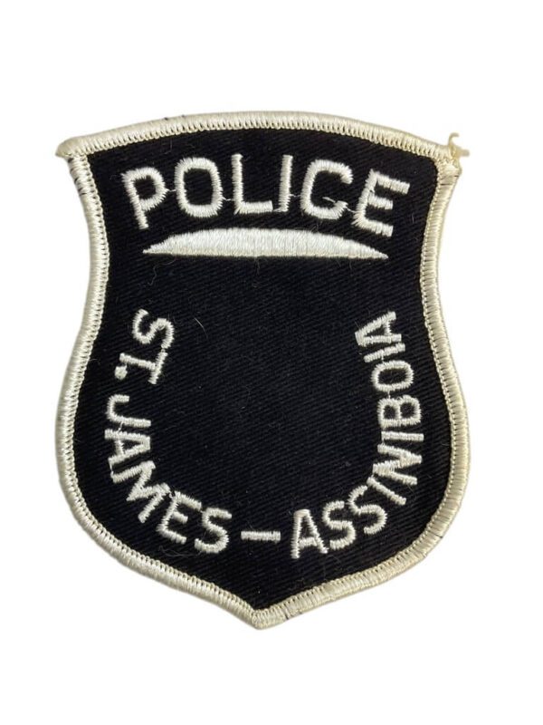 Canadian St.James-Assiniboia Saskatchewan White Border Police Patch