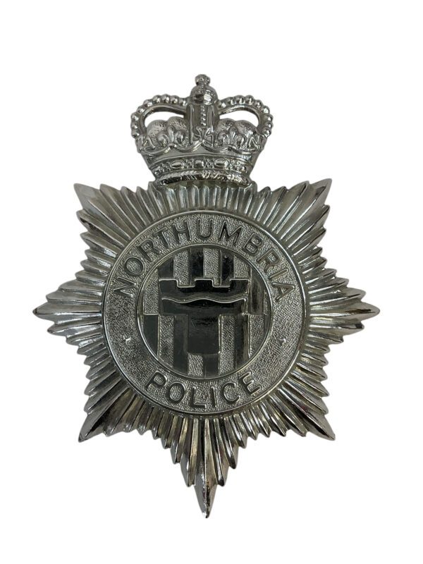 British Northumbria Police Helmet Plate