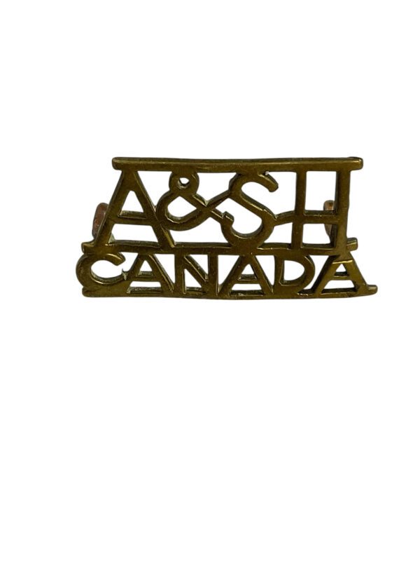 WW2 Canadian Argyll and Sutherland Highlanders Shoulder Title Single