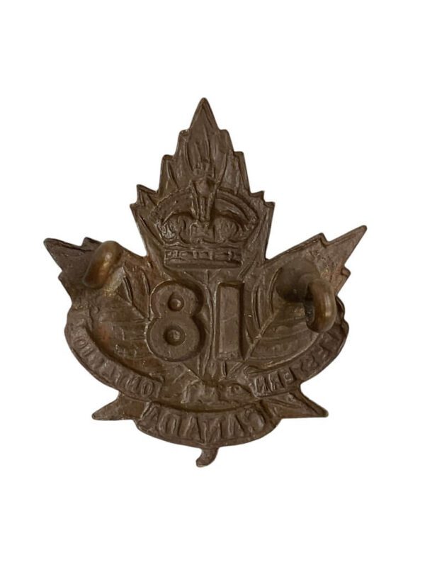 WW1 Canadian CEF 18th Battalion Cap Badge - Image 2