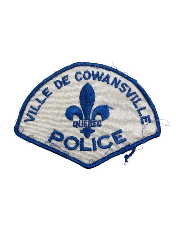 Canadian Ville De Cowansville Quebec Blue Border Police Patch