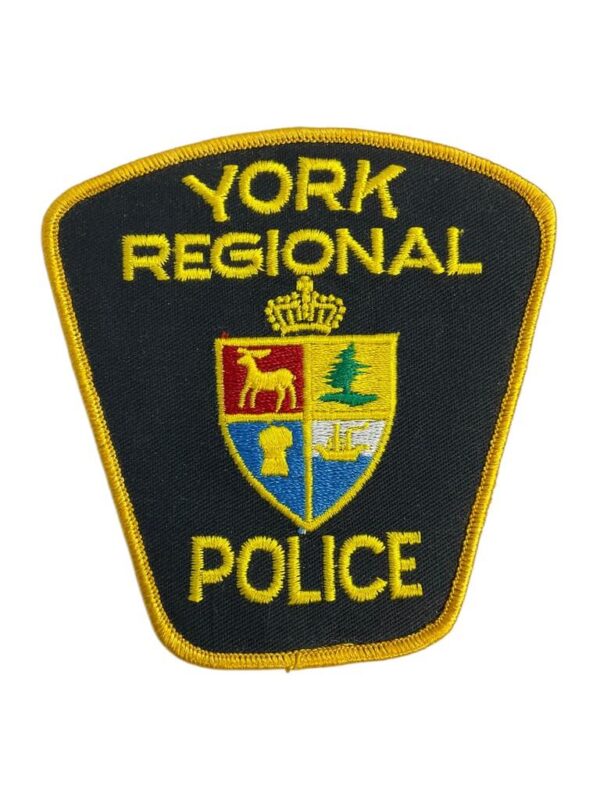 Canadian York Regional Yellow Border Police Patch