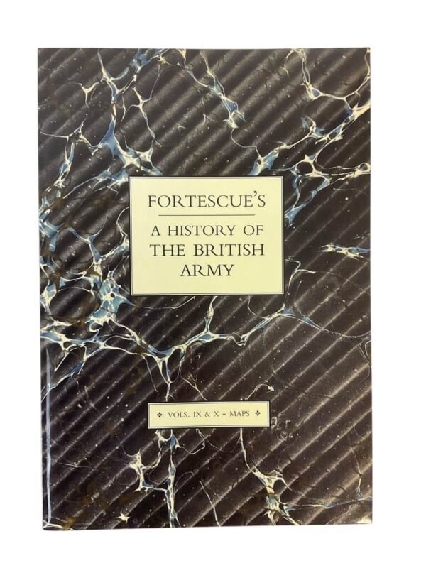 Fortescue's A History of the British Army Vol 9 and 10 Maps Used Softcover Reference Book