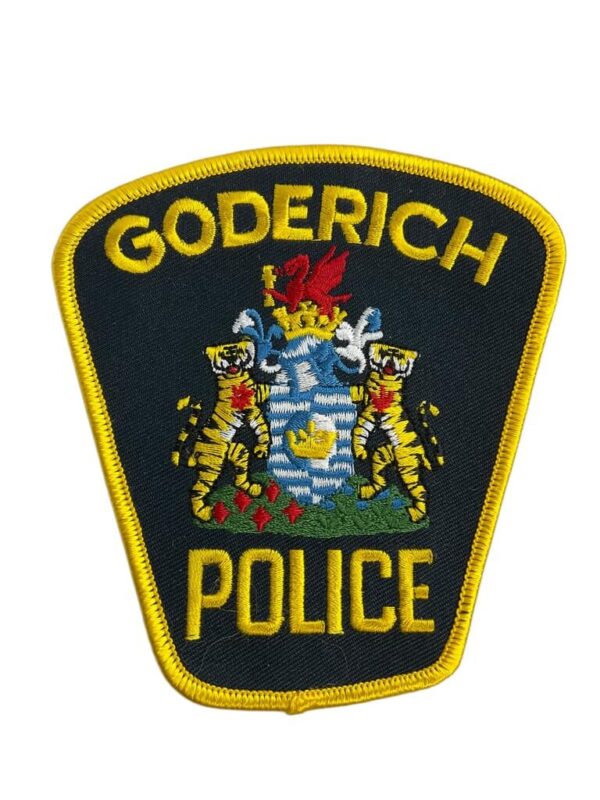 Canadian Goderich Ontario Yellow Border Police Patch