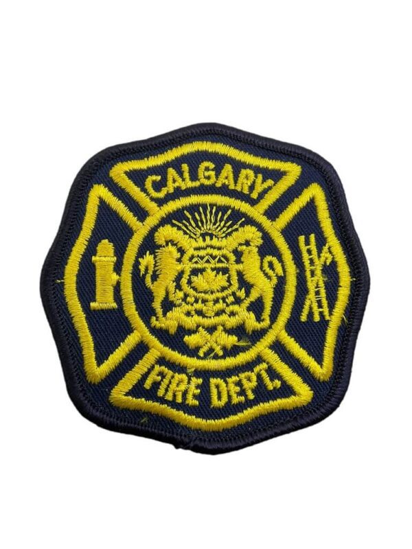 Canadian Calgary Alberta Black Border Fire Department Patch