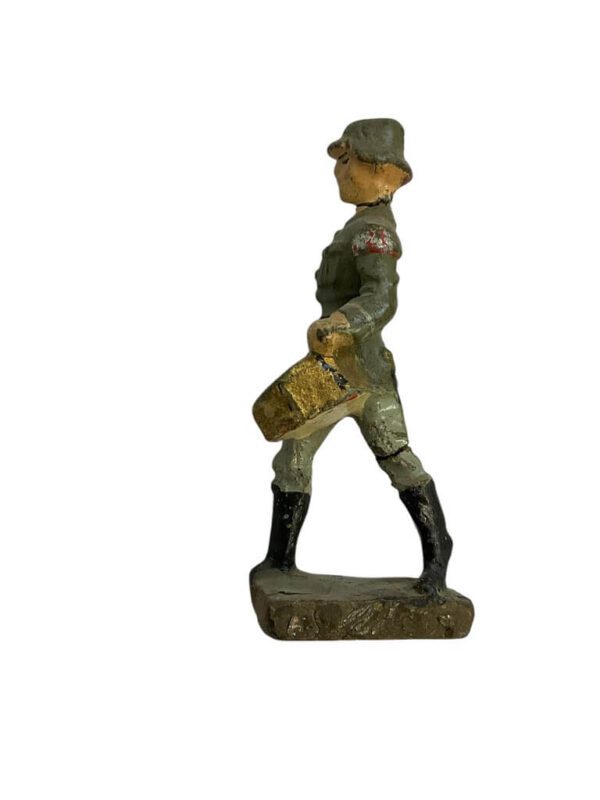 WW2 German Army Heer Bandsman Drummer Lineol Toy Soldier