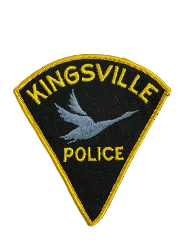 Canadian Kingsville Ontario Yellow Border Police Patch