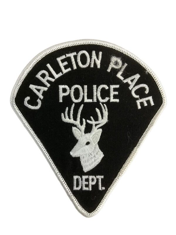 Canadian Carleton Place Ontario White Border Police Patch