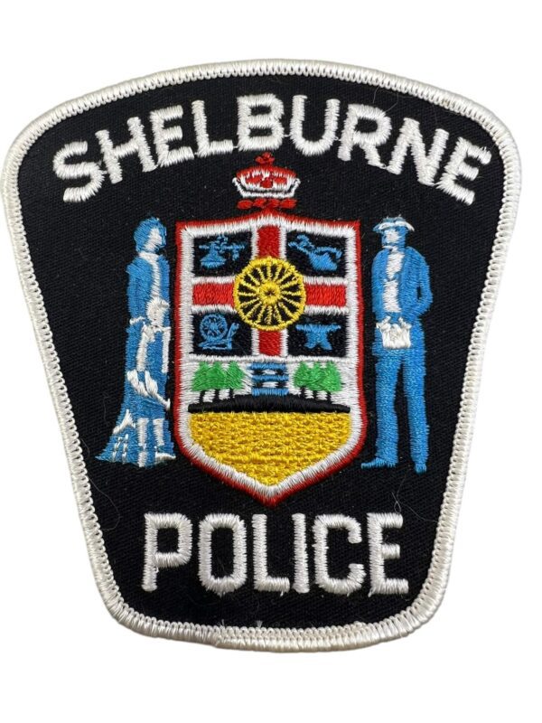 Canadian Shelburne Ontario White Border Police Patch