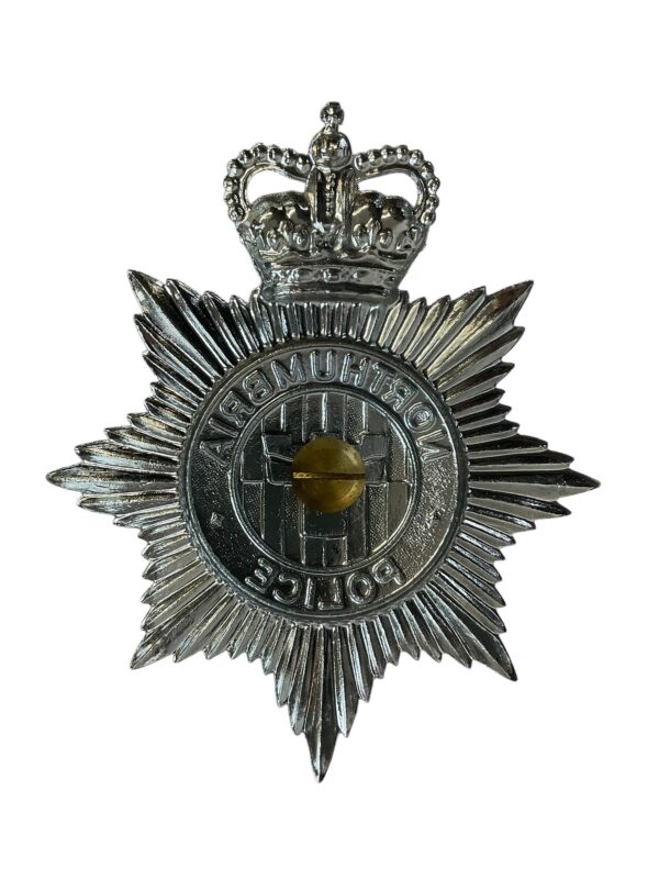 British Northumbria Police Helmet Plate - Image 2