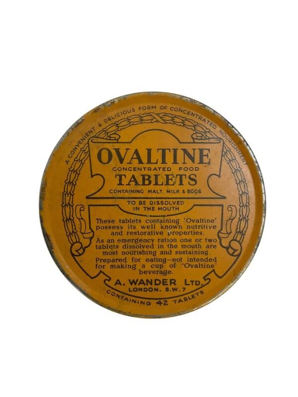 WW2 British Ovaltine Tablets Tin Empty