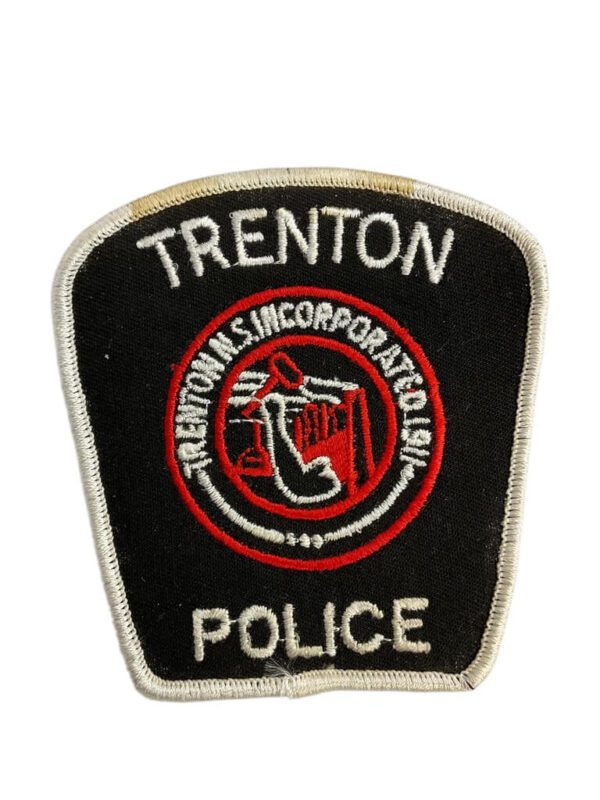 Canadian Trenton Nova Scotia White Border Police Patch