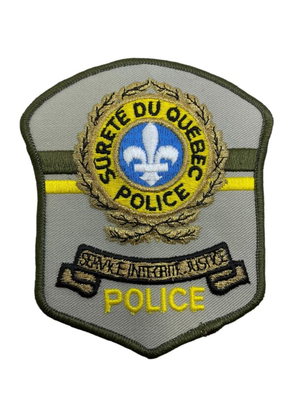 Canadian Surete Du Quebec Green Border Police Patch