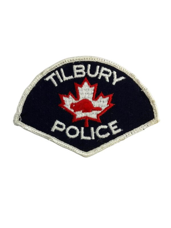 Canadian Tilbury Ontario White Border Police Patch