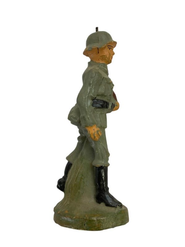 WW2 German Army Heer Rifleman Marching Elastolin Toy Soldier 1 - Image 2