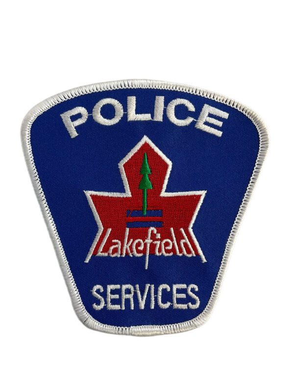 Canadian Lakefield Ontario White Border Police Patch