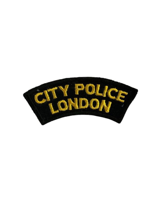 Canadian London City Black Border Police Patch