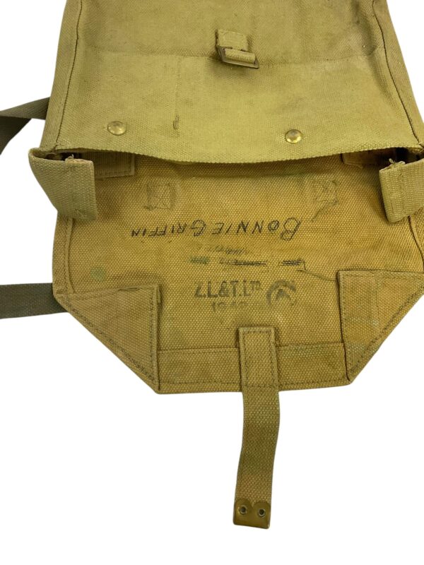 WW2 Canadian P37 Officers Satchel Dated 1942 - Image 4