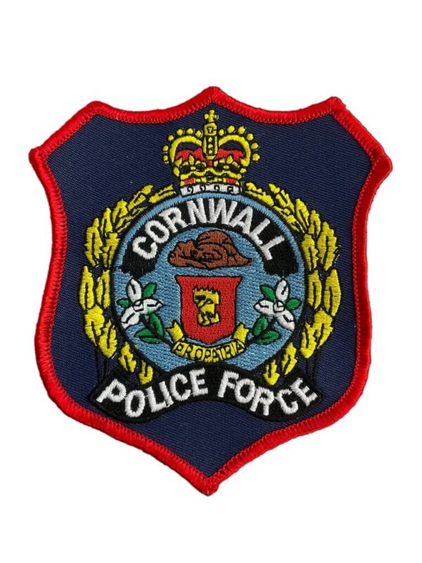 Canadian Cornwall Ontario Red Border Police Patch