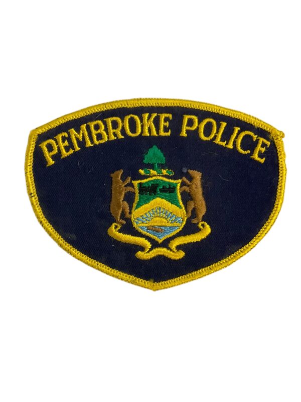 Canadian Pembroke Ontario Yellow Border Police Patch