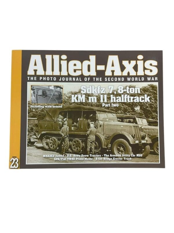 WW2 US German Allied Axis SDKFZ 8 Ton Halftrack Part 2 Issue 23 Reference Book