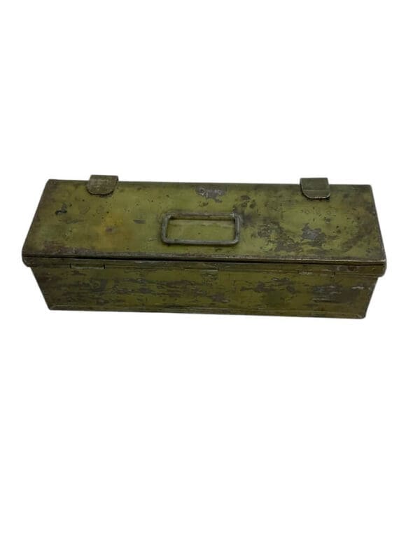 WW1 British BEF Metal Spare Parts Tin Broad Arrowed 1910 Dated