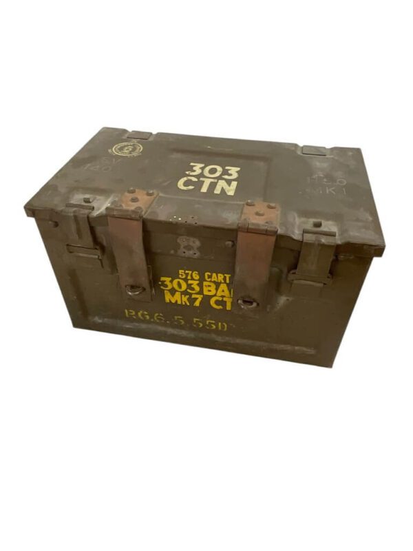 WW2 British 303 Ammo Box with Latches EMPTY