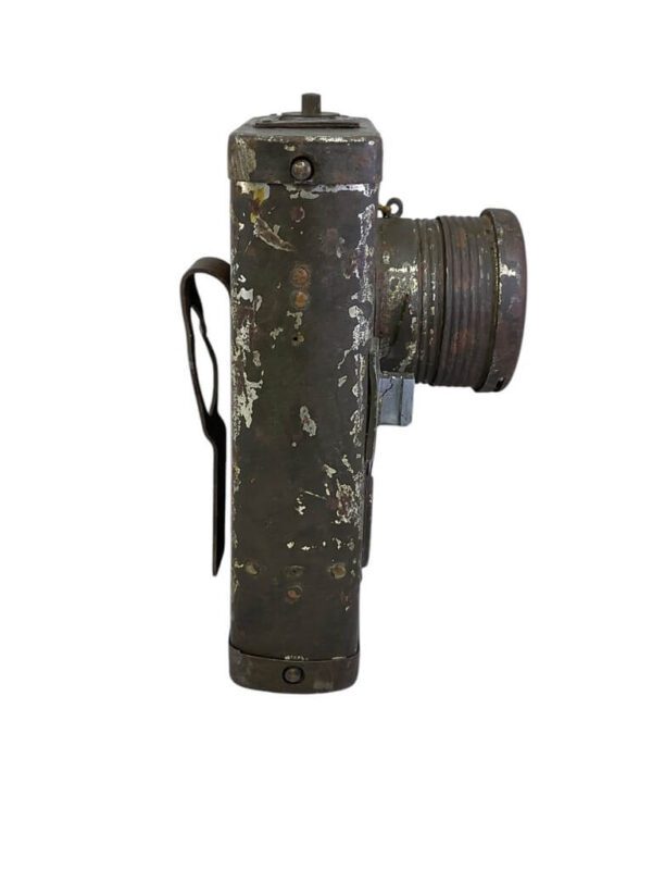 WW2 British Home Guard Flashlight P14 Mount with Red Filter