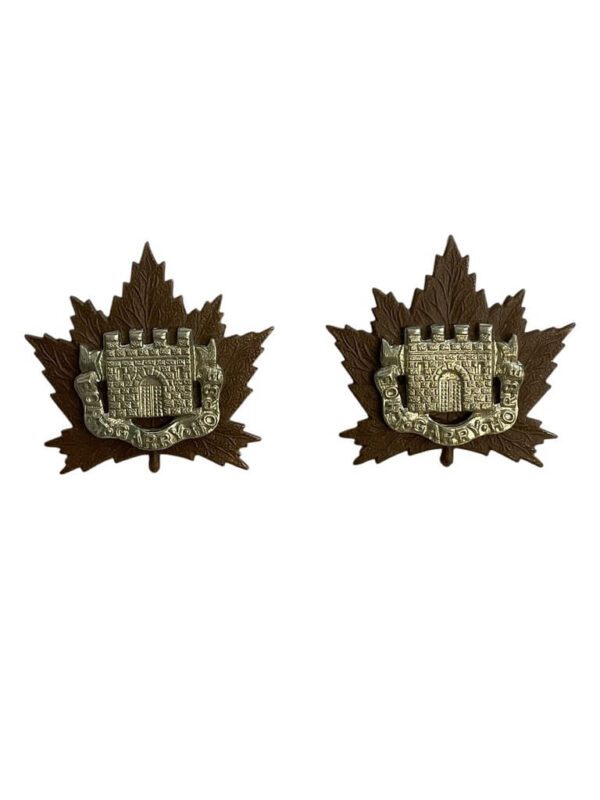 WW2 Canadian Fort Garry Horse Collars Insignia Pair