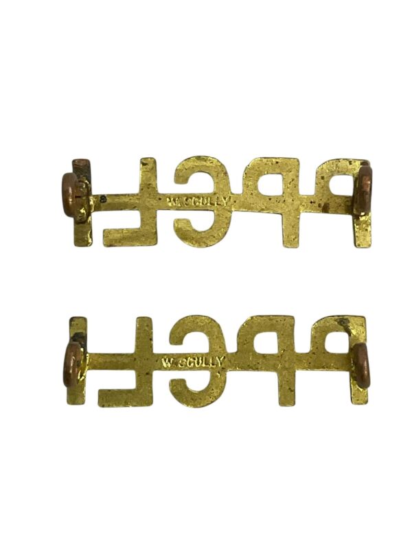 Princess Patricia's Canadian Light Infantry PPCLI Brass Shoulder Titles Pair - Image 2