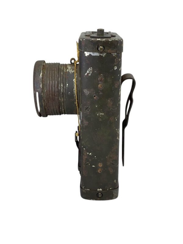 WW2 British Home Guard Flashlight P14 Mount with Red Filter