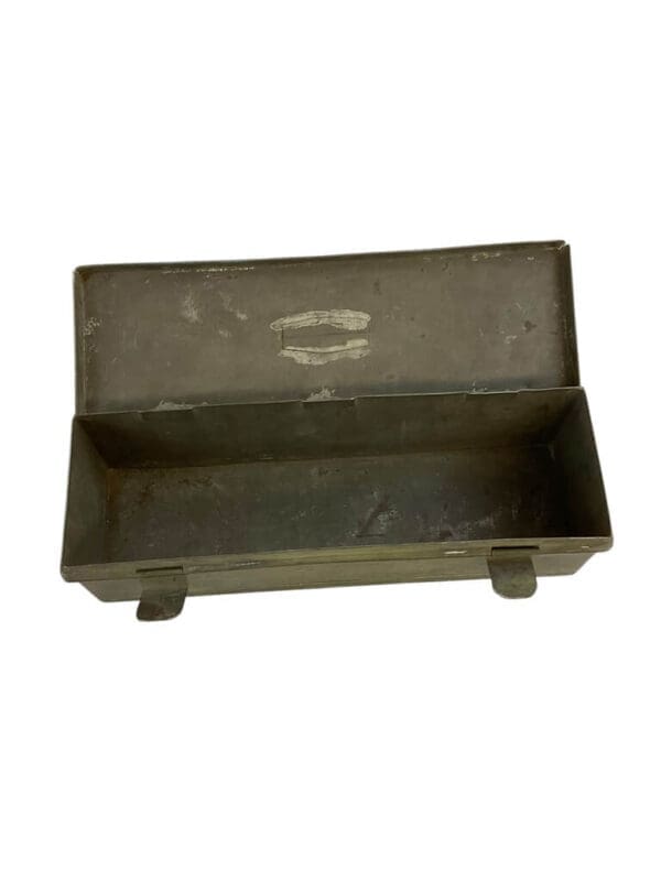 WW1 British BEF Metal Spare Parts Tin Broad Arrowed 1910 Dated