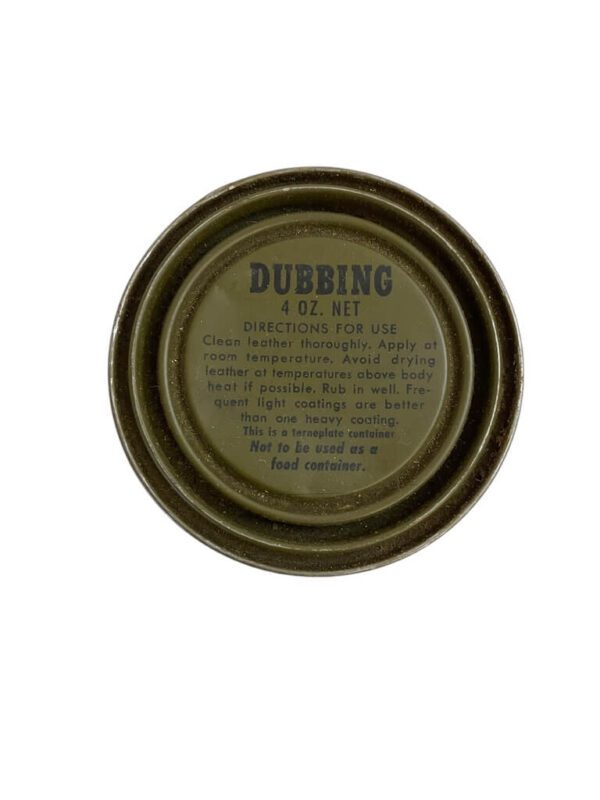 WW2 US Shoe Dubbin Tin Ration 4oz