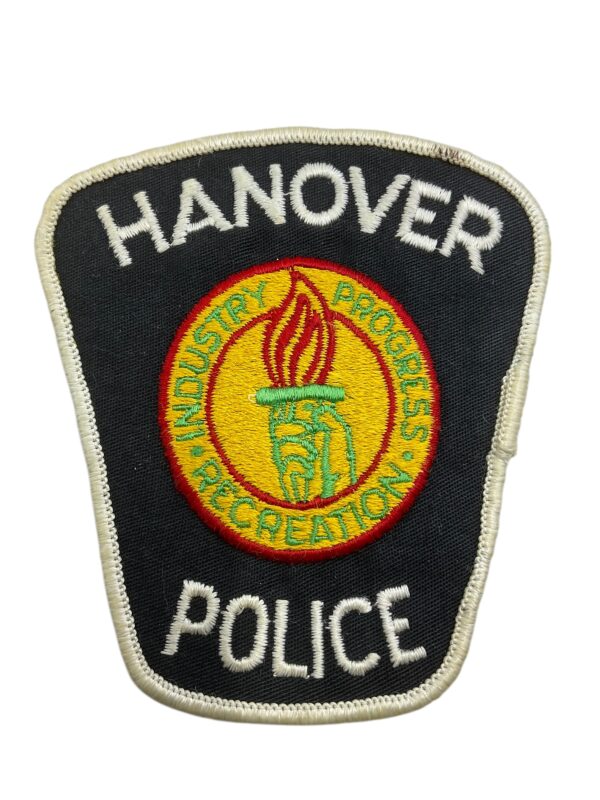 Canadian Hanover Ontario White Border Police Patch