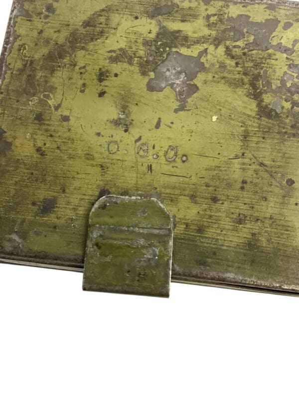 WW1 British BEF Metal Spare Parts Tin Broad Arrowed 1910 Dated